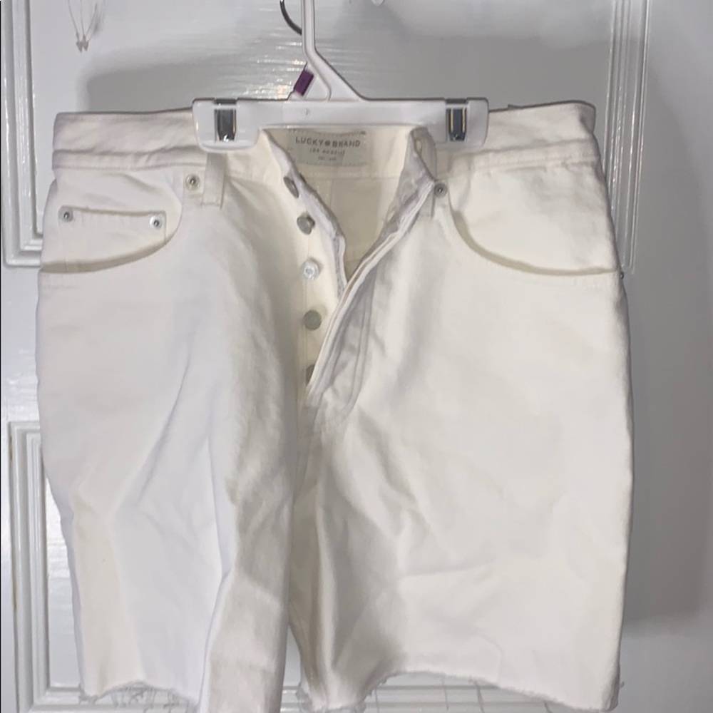 Lucky brand midi denim shorts